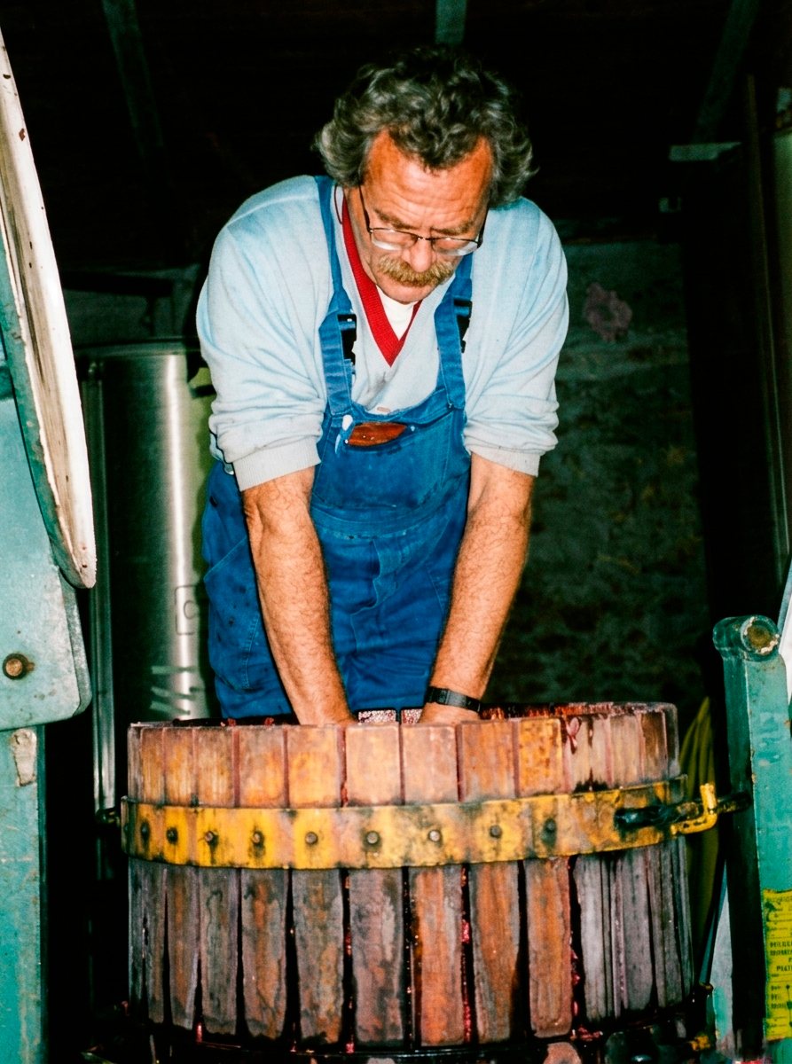 Riccardo Lanza al torchio